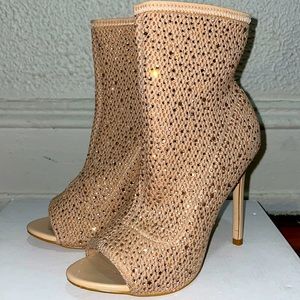 Sparkly Champagne Heels